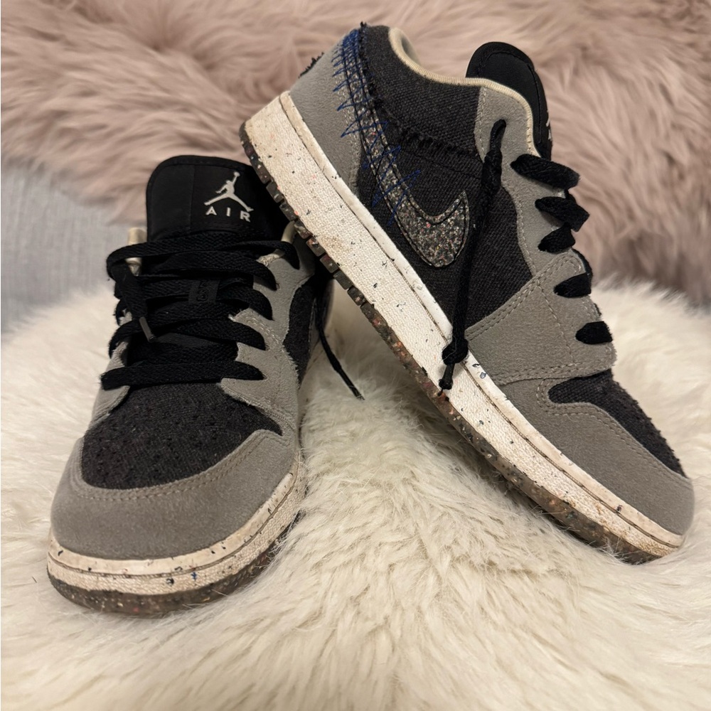 Nike Gray and Black Sneakers with Textured Design